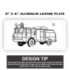 2" X 4" Aluminum License Plate  Thumbnail