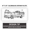 2" X 4" Aluminum License Plate  Thumbnail