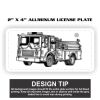 2" X 4" Aluminum License Plate  Thumbnail
