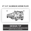 2" X 4" Aluminum License Plate  Thumbnail