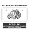2" X 4" Aluminum License Plate  Thumbnail