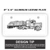 2" X 4" Aluminum License Plate  Thumbnail