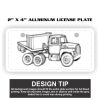 2" X 4" Aluminum License Plate  Thumbnail