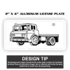 2" X 4" Aluminum License Plate  Thumbnail