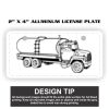 2" X 4" Aluminum License Plate  Thumbnail