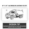 2" X 4" Aluminum License Plate  Thumbnail