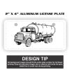 2" X 4" Aluminum License Plate  Thumbnail