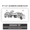 2" X 4" Aluminum License Plate  Thumbnail
