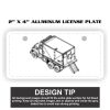 2" X 4" Aluminum License Plate  Thumbnail