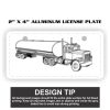 2" X 4" Aluminum License Plate  Thumbnail