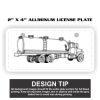 2" X 4" Aluminum License Plate  Thumbnail