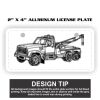 2" X 4" Aluminum License Plate  Thumbnail
