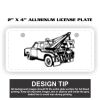 2" X 4" Aluminum License Plate  Thumbnail