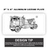2" X 4" Aluminum License Plate  Thumbnail