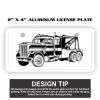 2" X 4" Aluminum License Plate  Thumbnail