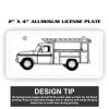 2" X 4" Aluminum License Plate  Thumbnail
