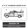 2" X 4" Aluminum License Plate  Thumbnail