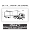 2" X 4" Aluminum License Plate  Thumbnail