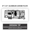 2" X 4" Aluminum License Plate  Thumbnail