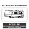2" X 4" Aluminum License Plate  Thumbnail