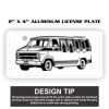 2" X 4" Aluminum License Plate  Thumbnail