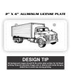 2" X 4" Aluminum License Plate  Thumbnail