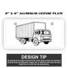 2" X 4" Aluminum License Plate  Thumbnail