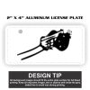 2" X 4" Aluminum License Plate  Thumbnail