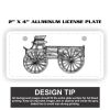 2" X 4" Aluminum License Plate  Thumbnail
