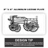 2" X 4" Aluminum License Plate  Thumbnail
