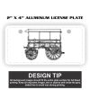2" X 4" Aluminum License Plate  Thumbnail