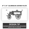 2" X 4" Aluminum License Plate  Thumbnail