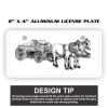 2" X 4" Aluminum License Plate  Thumbnail