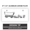 2" X 4" Aluminum License Plate  Thumbnail