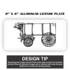 2" X 4" Aluminum License Plate  Thumbnail
