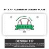 2" X 4" Aluminum License Plate  Thumbnail