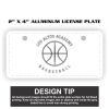 2" X 4" Aluminum License Plate  Thumbnail