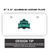 2" X 4" Aluminum License Plate  Thumbnail