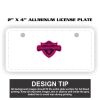 2" X 4" Aluminum License Plate  Thumbnail