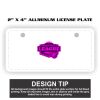 2" X 4" Aluminum License Plate  Thumbnail