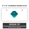 2" X 4" Aluminum License Plate  Thumbnail