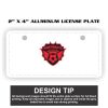 2" X 4" Aluminum License Plate  Thumbnail