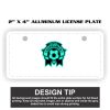2" X 4" Aluminum License Plate  Thumbnail