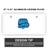 2" X 4" Aluminum License Plate  Thumbnail