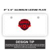 2" X 4" Aluminum License Plate  Thumbnail