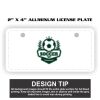 2" X 4" Aluminum License Plate  Thumbnail
