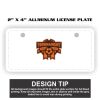 2" X 4" Aluminum License Plate  Thumbnail