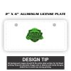 2" X 4" Aluminum License Plate  Thumbnail