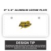 2" X 4" Aluminum License Plate  Thumbnail