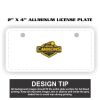 2" X 4" Aluminum License Plate  Thumbnail